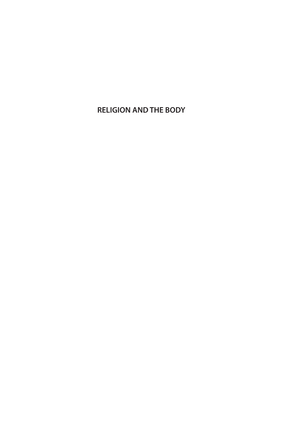 Religion and the Body