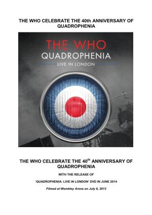 Anniversary of Quadrophenia