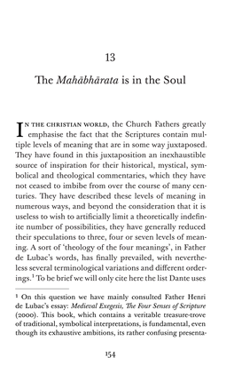 The Mahabharata Is in the Soul