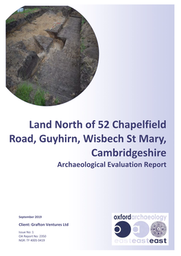 Land North of 52 Chapelfield Road, Guyhirn, Wisbech St Mary