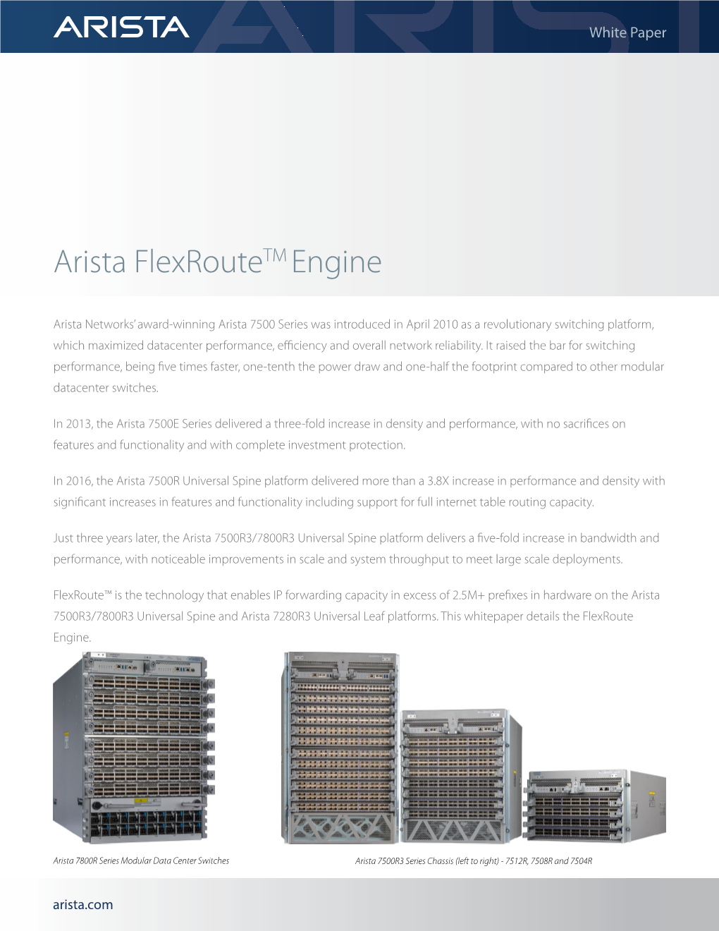 Arista Flexroutetm Engine