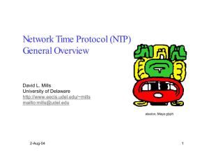 Network Time Protocol (NTP) General Overview