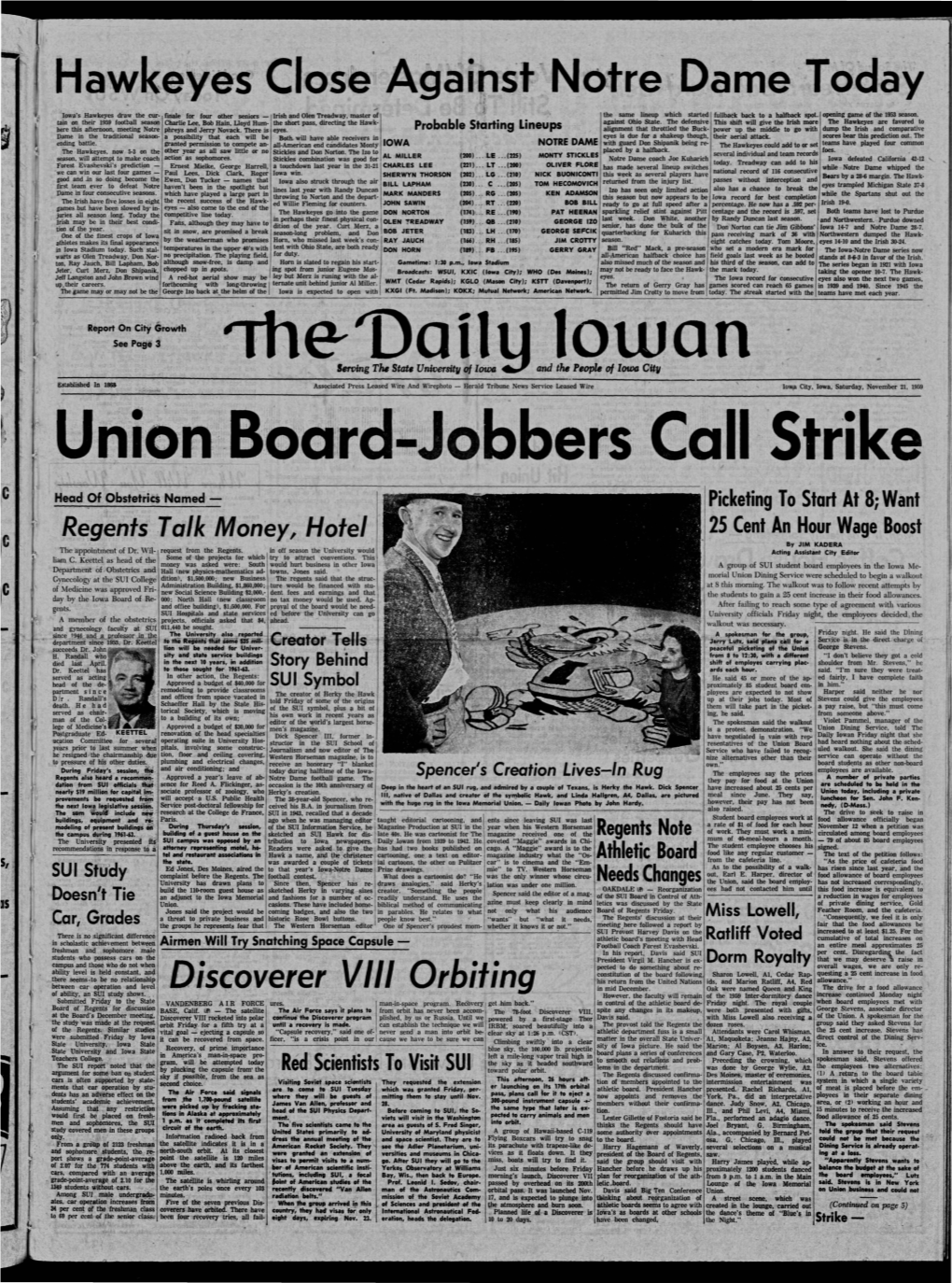 Daily Iowan (Iowa City, Iowa), 1959-11-21