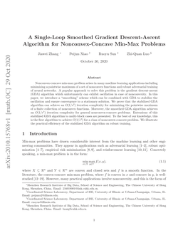 A Single-Loop Smoothed Gradient Descent-Ascent Algorithm