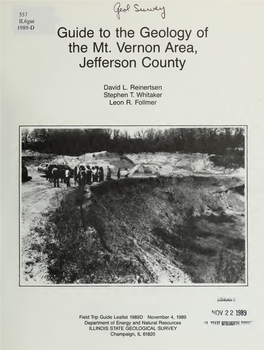 Guide to the Geology of the Mt. Vernon Area, Jefferson County