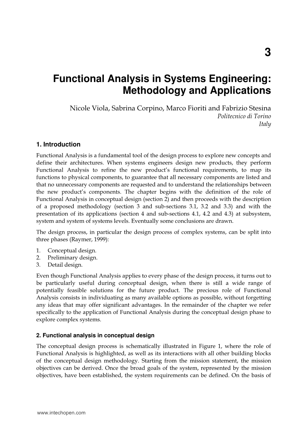 Functional Analysis in Systems Engineering: Methodology and Applications