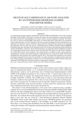 Multi-Scale Cardiovascular Flow Analysis by an Integrated Meshless-Lumped Parameter Model