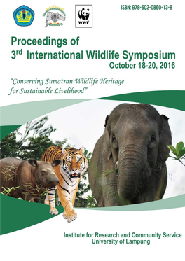 3Rd INTERNATIONAL WILDLIFE SYMPOSIUM