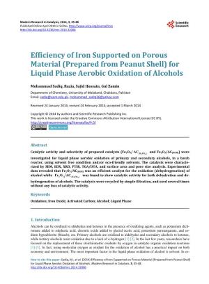 For Liquid Phase Aerobic Oxidation of Alcohols