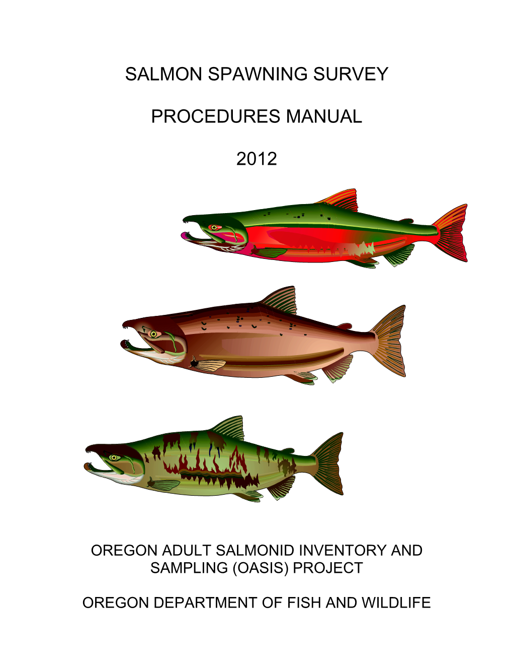 Salmon Spawning Survey Procedures Manual 2012