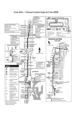 445 -- Convert Some Trips to Line 455X