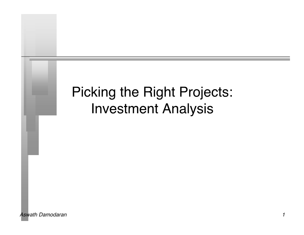 Investment Analysis