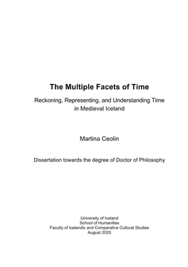 The Multiple Facets of Time