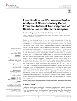 Identification and Expression Profile Analysis Of