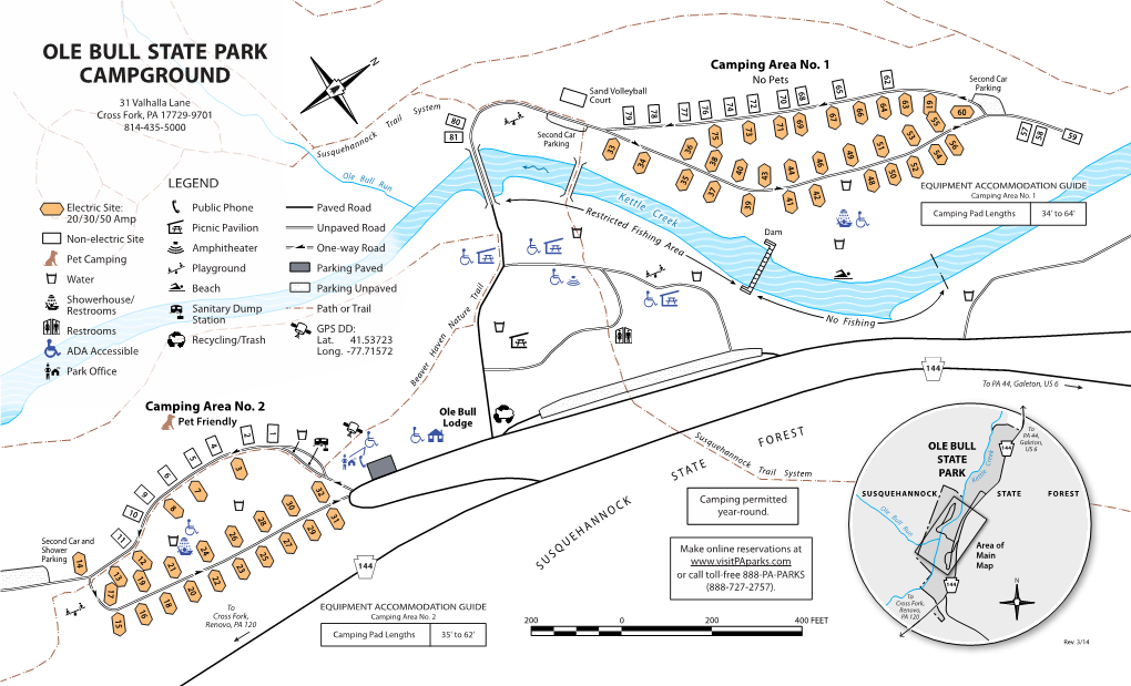 Ole Bull State Park Campground Map Brochure - DocsLib