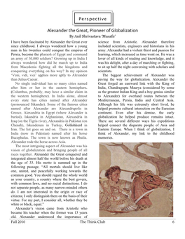 Alexander the Great, Pioneer of Globalization by Anil Shrivastava ‘Musafir’
