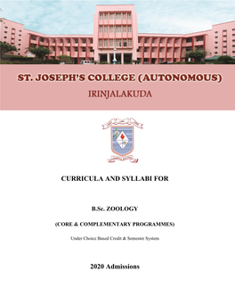 B. Sc. Zoology, St. Joseph's College