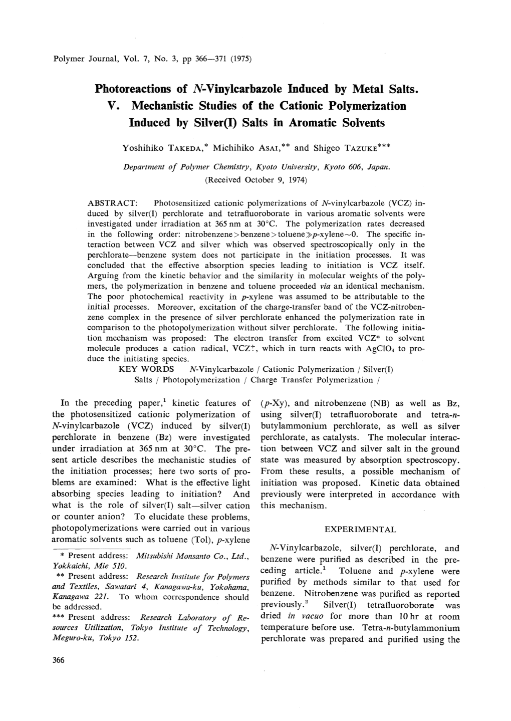 Salts in Aromatic Solvents