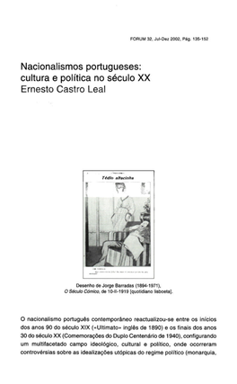 Cultura E Política No Século XX Ernesto Oastro Leal