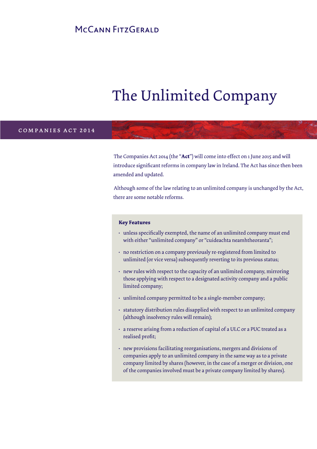 The Unlimited Company Companiescompanies Billact 2014 2012