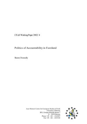 Politics of Accountability in Euroland
