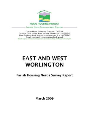 East and West Worlington Report 2009
