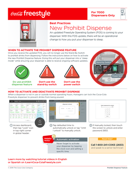 New Prohibit Dispense an Updated Freestyle Operating System (FOS) Is Coming to Your Dispenser