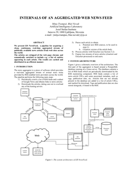 Internals of an Aggregated Web News Feed