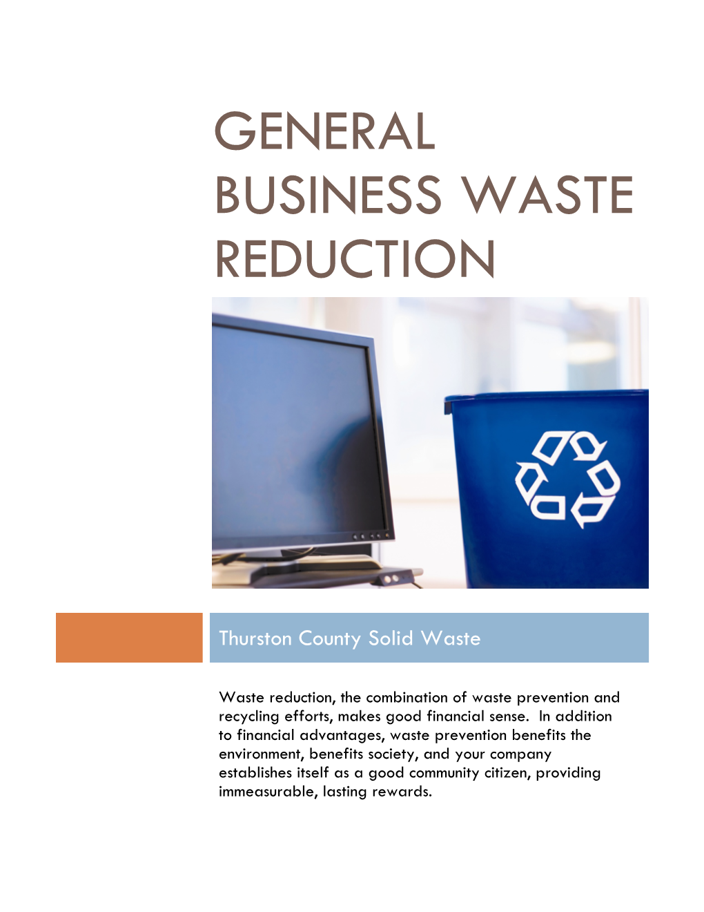 General Business Waste Reduction