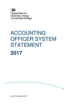 Accounting Officer System Statement 2017