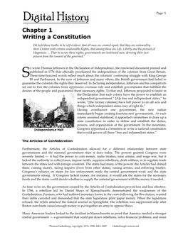 Chapter 1 Writing a Constitution