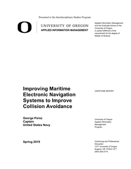 Improving Maritime Electronic Navigation Systems to Improve Collision Avoidance