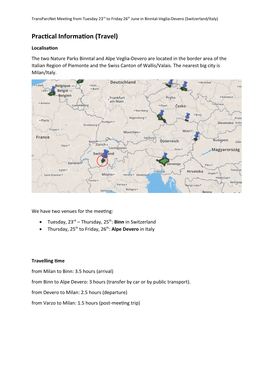 Travel Information Transparcnet Meeting