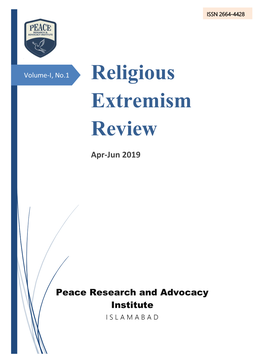 Religious Extremism Review Apr-Jun 2019