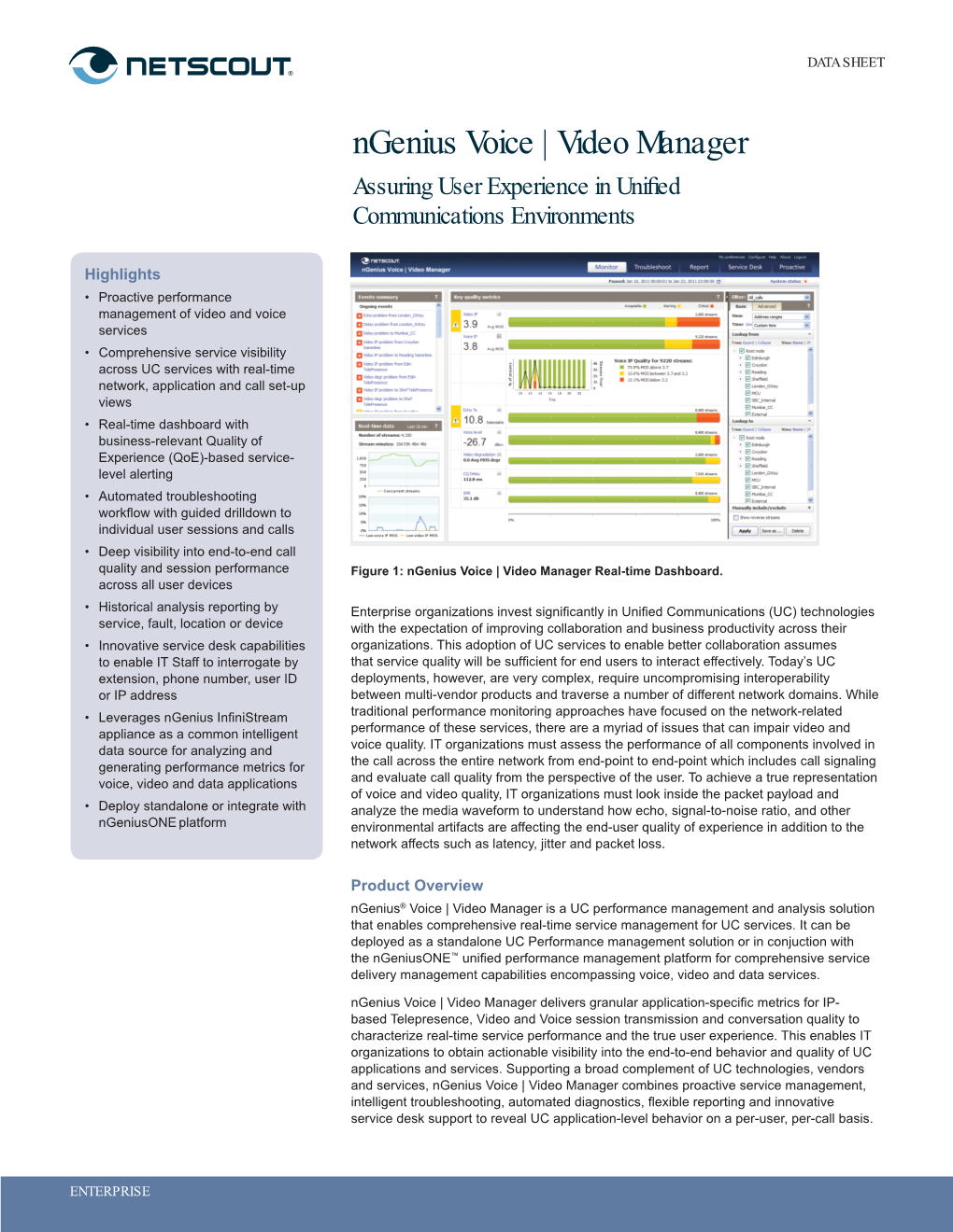 Netscout Ngenius Voice Video Manager