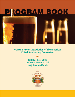 Master Brewers Association of the Americas 122Nd Anniversary Convention