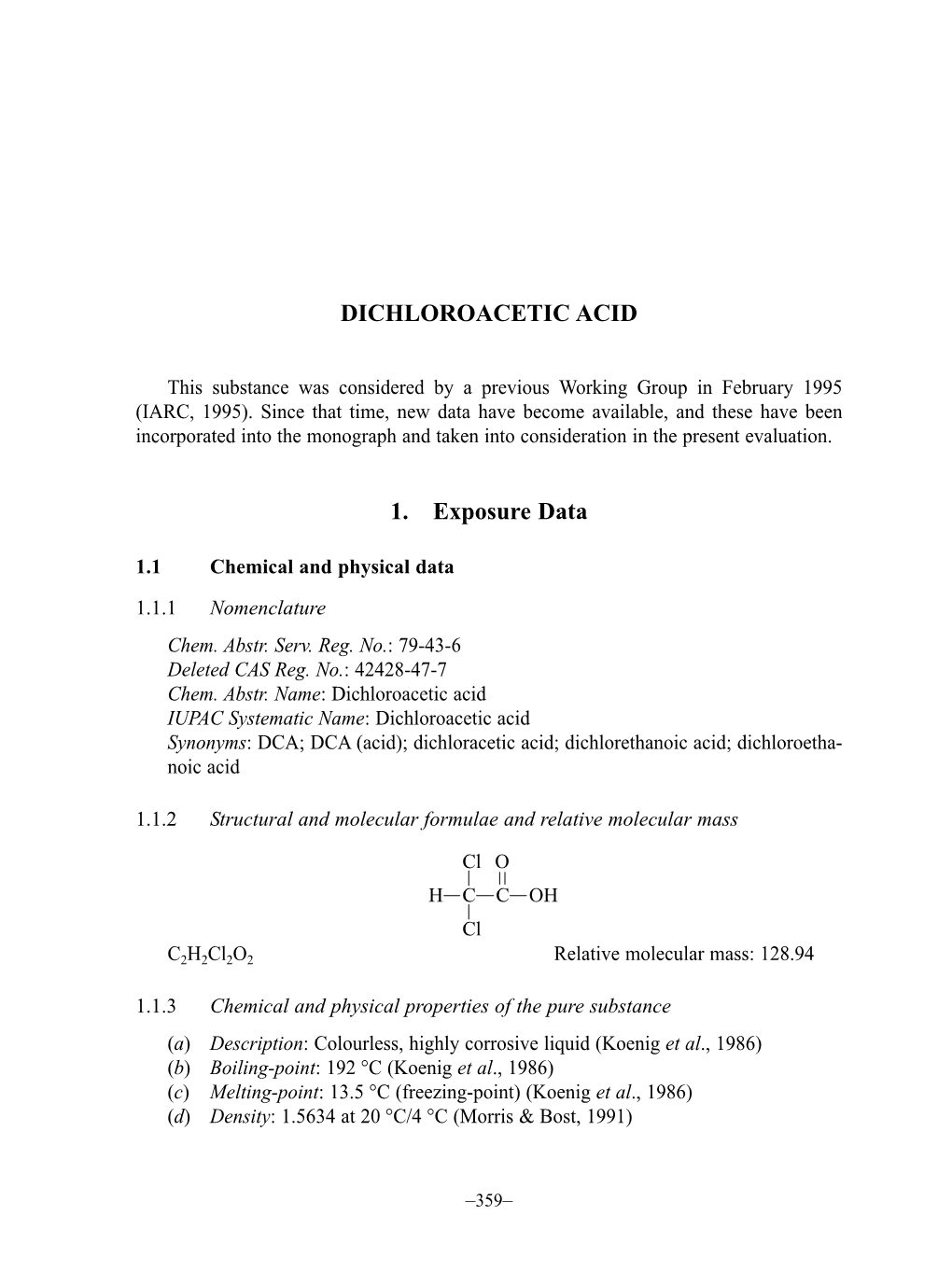 Dichloroacetic Acid