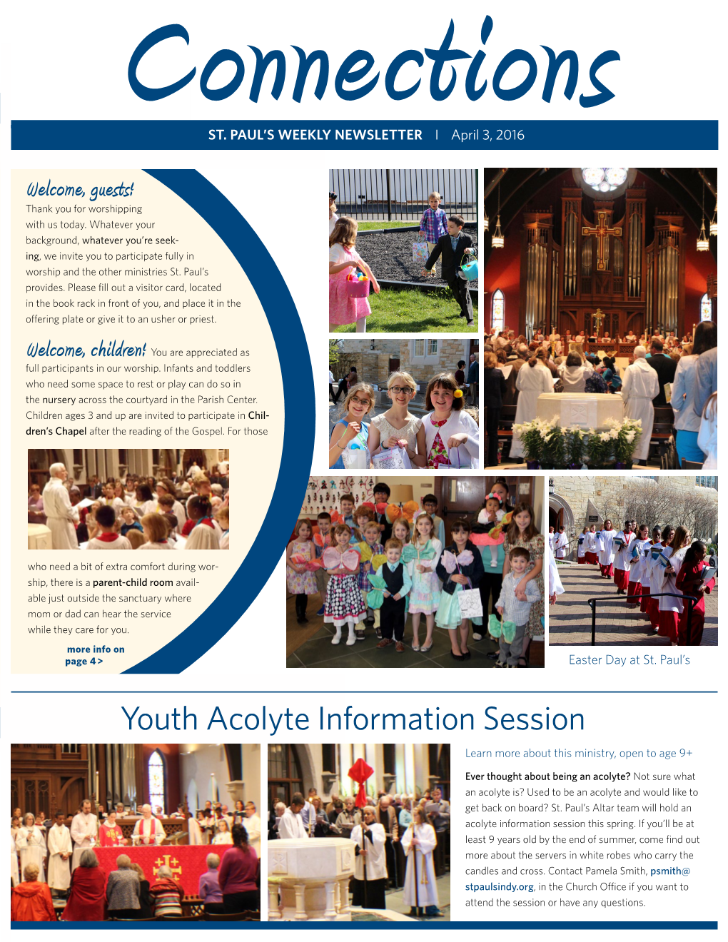 Youth Acolyte Information Session Learn More About This Ministry, Open to Age 9+