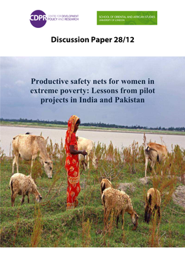 Discussion Paper 28/12 Productive Safety Nets For