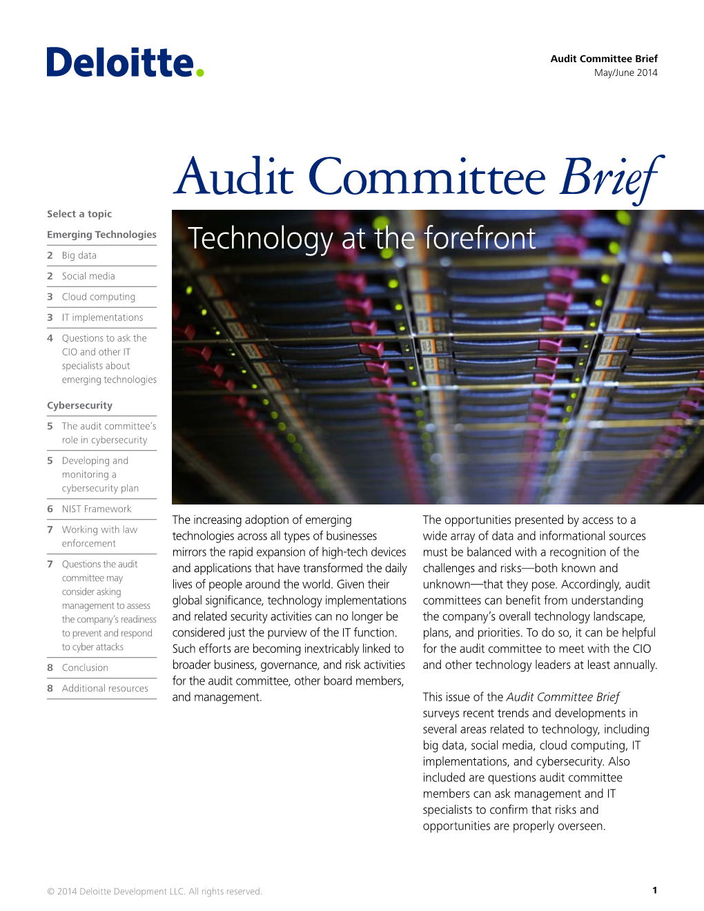 Audit Committee Brief May/June 2014