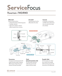 Servicefocus Powertrain - FWD/RWD