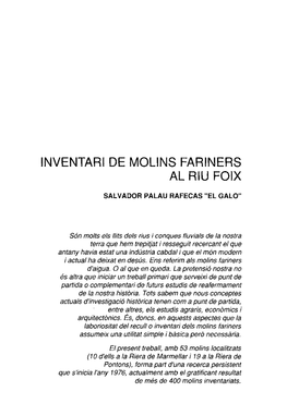 INVENTAR1 DE MOLINS FARINERS AL RIU Folx