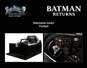 Batmobile Insert Cockpit Celebrating His 75Th Anniversary This Year, Batman Is One of the Most Enduring and Recognizable Figures in American Pop Culture