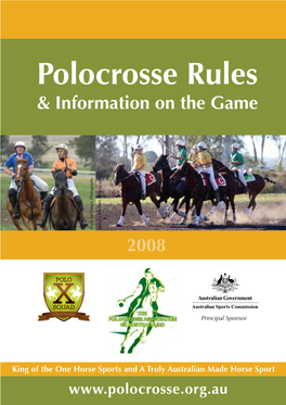 Polocrosse Rules & Information on the Game Barry Mcgregor Photography Photography Wockner Narelle 2008