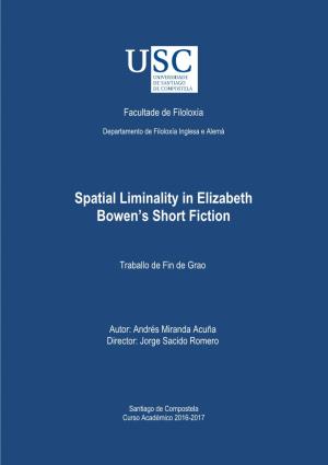 Spatial Liminality in Elizabeth Bowen's Short Fiction