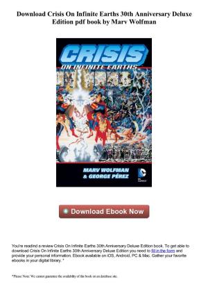 Download Crisis on Infinite Earths 30Th Anniversary Deluxe Edition Pdf Ebook by Marv Wolfman