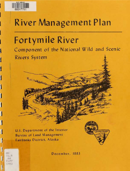 Fortymile River As a Component of the National Wild and Scenic Rivers System