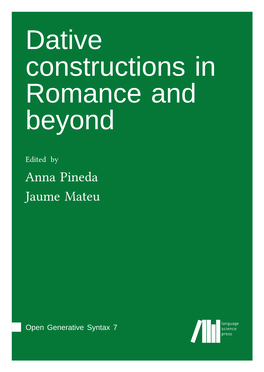Dative Constructions in Romance and Beyond