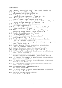 Conferences & Ph.D Students