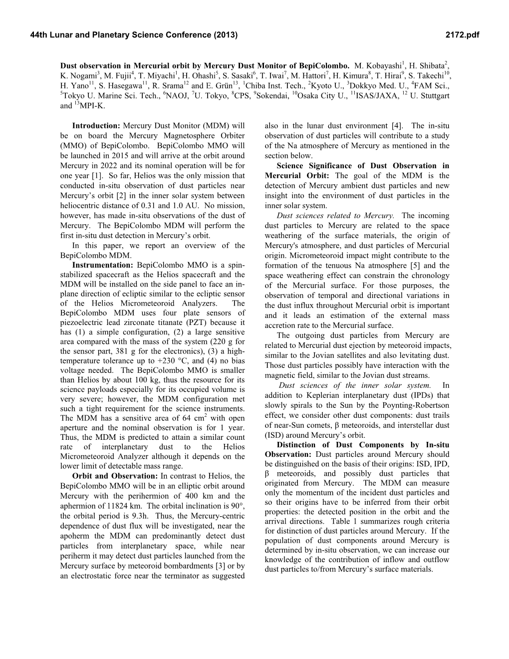 Dust Observation in Mercurial Orbit by Mercury Dust Monitor of Bepicolombo